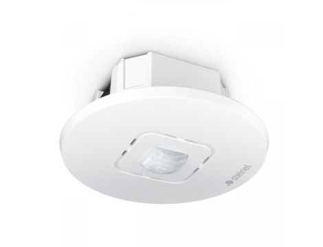Czujnik obecności i zmierzchu Steinel IR MICRO Office 6m DALI-2 APC Bluetooth Mesh podtynkowy IP20 okrągły biały