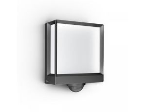 Lampa elewacyjna z czujnikiem ruchu i zmierzchu Steinel L 40 SC LED iHF Bluetooth Mesh Connect 12,9W 3000K 1057lm IP54 IK03 230V antracyt / aluminium
