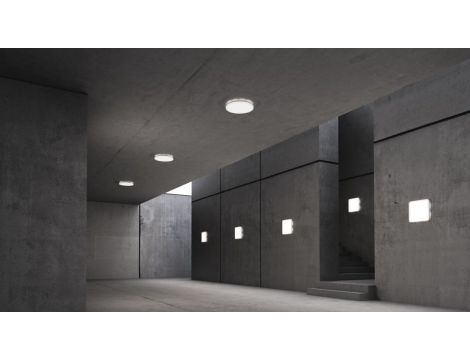 Oprawa z czujnikem ruchu i zmierzchu RS PRO R30 Q plus SC HF Bluetooth Mesh 23,9W LED 2813lm 3000K światło bazowe IP40 IK07 230V biała/ tworzywo sztuczne / kwadrat - 4