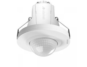 Czujnik obecności i zmierzchu PD-24 COM1 podtynkowy IP20 z łapkami okrągły biały