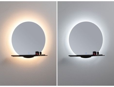 Lustro łazienkowe z półką MIRO LED 11W 500lm 2700/4000/6500K 500mm IP44 230V czarny mat / lustro / metal - 5