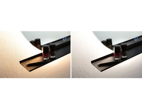 Lustro łazienkowe z półką MIRO LED 11W 500lm 2700/4000/6500K 500mm IP44 230V czarny mat / lustro / metal - 7