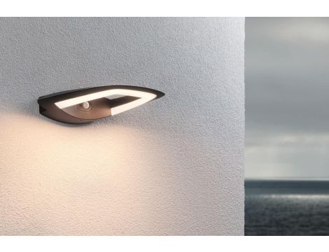 Oprawa elewacyjna AKENA LED PIR 11W 800lm 3000K IP44 230V antracyt aluminium - 4