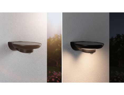 Oprawa elewacyjna BORDOLA LED solar PIR 3.5W 220lm 3000K IP44 antracyt tworzywo sztuczne - 6