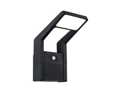 Oprawa elewacyjna JUNTEA LED PIR 11W 900lm 3000K IP44 230V antracyt / aluminium