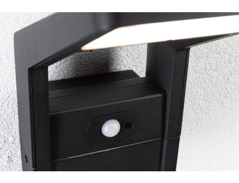 Oprawa elewacyjna JUNTEA LED PIR 11W 900lm 3000K IP44 230V antracyt / aluminium - 4