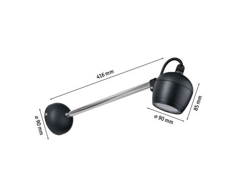 Oprawa elewacyjna KIKOLO LED 8W 60st. 500lm 3000K IP65 230V antracyt / aluminium - 4