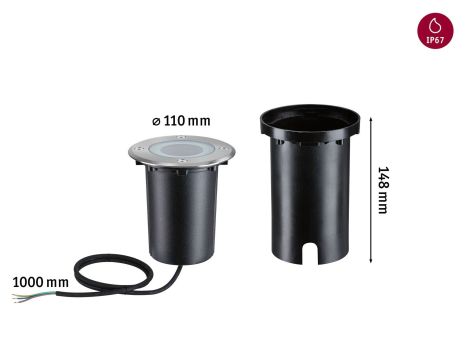 Oprawa dogruntowa FLOOR LED SH Zigbee 5W 2700-6500K IP67 230V stal szlachetna / aluminium - 6