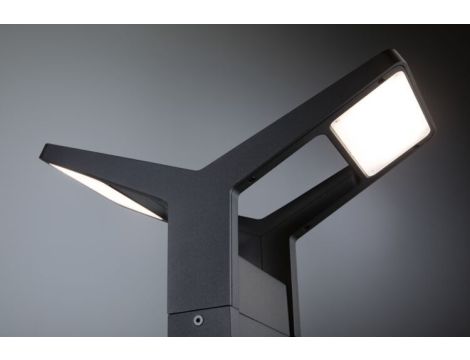 Oprawa ogrodowa JUNTEA LED PIR 2x12.5W 2x800lm 3000K 585mm IP44 230V antracyt / aluminium - 3