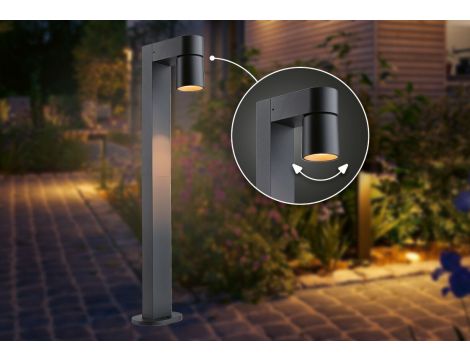 Oprawa ogrodowa KIMU LED 8W 500lm 2200K IP44 230V antracyt aluminium - 5