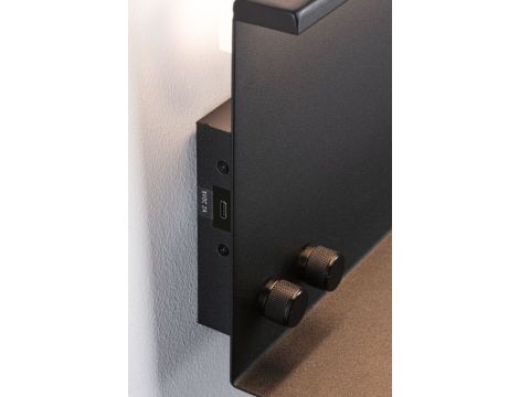 Oprawa ścienna JARINA LED DIM USB-C 6W 540/200lm 3000K 230V czarny mat / metal - 5