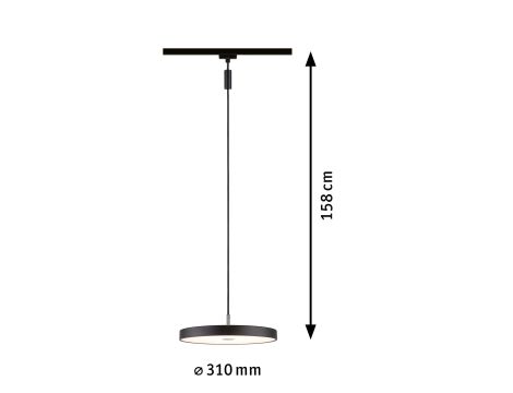 Oprawa na szynoprzewód URail HILDOR LED DIM 15W 850lm 3000K 230V czarny matowy/ metal - 6