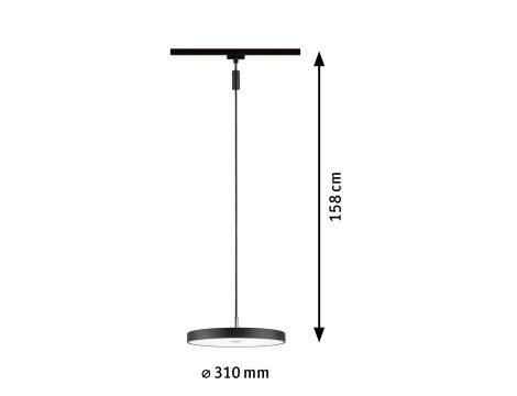 Oprawa na szynoprzewód URail HILDOR LED DIM 15W 850lm 4000K 230V czarny matowy/ metal - 6