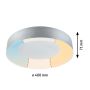 Plafoniera CASCA LED 23W 2100lm okrągła 400mm 2700/4000/6500K IP44 230V aluminium matowy /  tworzywo sztuczne - 6
