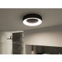 Plafoniera CASCA LED 16W 1500lm okrągła 300mm 2700/4000/6500K IP44 230V czarny matowy /  tworzywo sztuczne - 5