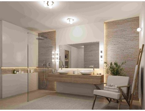 Lampa ścienna łazienkowa GOVE LED nad lustro G9 max.3x20W IP44 230V chrom satyna / metal - 3