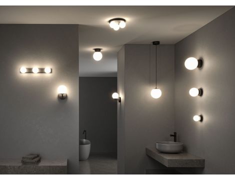 Lampa sufitowa łazienkowa GOVE LED G9 max.3x20W IP44 230V czarny matowy / metal - 7