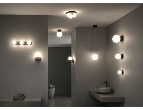 Lampa ścienna łazienkowa GOVE LED nad lustro G9 max.3x20W IP44 230V czarny matowy / metal - 5