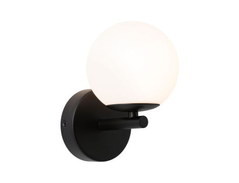 Lampa ścienna łazienkowa GOVE LED 5W 400lm 3000K IP44 230V czarny matowy / metal / szkło - 2
