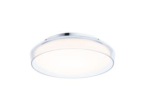 Plafoniera LUENA LED 16.5W 860lm okragła 350mm 3000K IP44 230V szkło chrom / metal