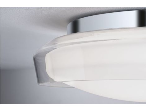 Plafoniera LUENA LED 16.5W 860lm okragła 350mm 3000K IP44 230V szkło chrom / metal - 3
