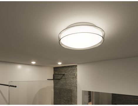Plafoniera LUENA LED 16.5W 860lm okragła 350mm 3000K IP44 230V szkło chrom / metal - 8