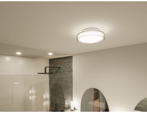 Plafoniera LUENA LED 11.5W 600lm okragła 250mm 3000K IP44 230V szkło chrom / metal - 8
