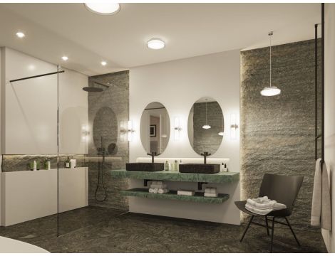 Plafoniera LUENA LED 11.5W 600lm okragła 250mm 3000K IP44 230V szkło chrom / metal - 7