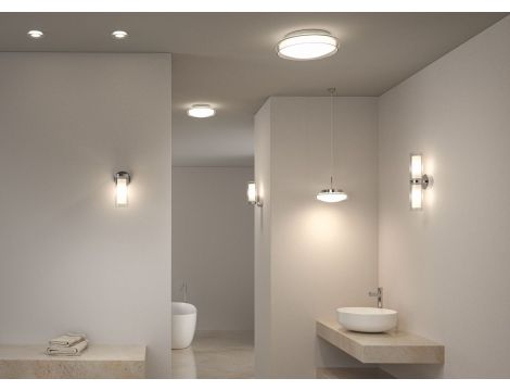 Lampa ścienna LUENA E14 max. 2x20W IP44 230V szkło chrom / metal - 6