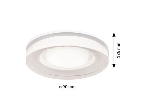 Oprawa do wbudowania LUENA GU10 max. 35W IP65 230V biały szkło / metal - 4