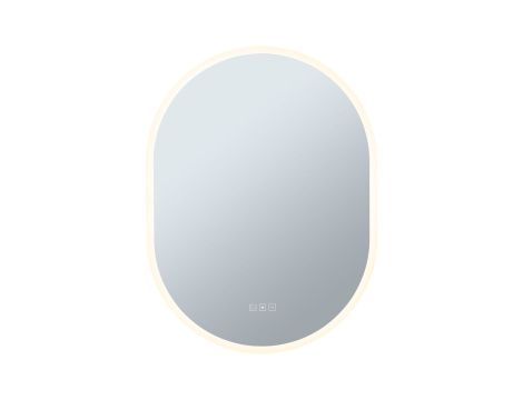 Lustro łazienkowe MIRRA LED 22W DIM 1400lm 2700/4000/6500K 800X600mm IP44 230V biały / lustro / metal / akryl