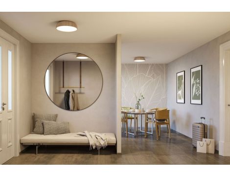 Lampa sufitowa OKA LED 24W 950lm 3000/4000/6500K IP44 230V drewnopodobny / tworzywo sztuczne - 5