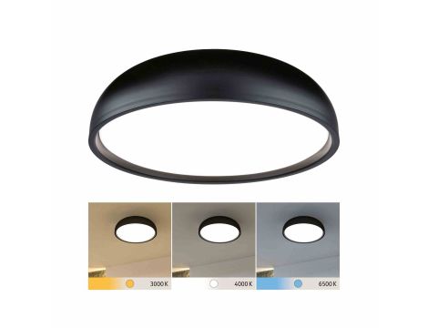 Lampa sufitowa OKA LED 24W 950lm 3000/4000/6500K IP44 230V czarny matowy / tworzywo sztuczne - 3