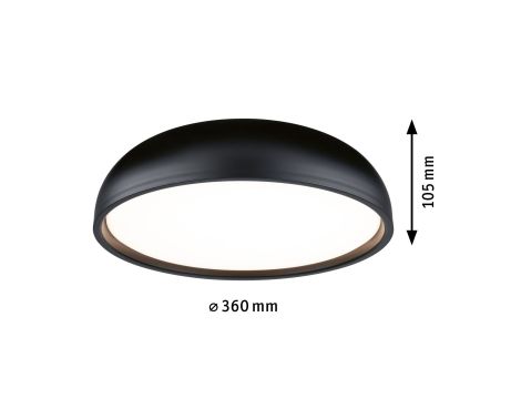 Lampa sufitowa OKA LED 24W 950lm 3000/4000/6500K IP44 230V czarny matowy / tworzywo sztuczne - 5