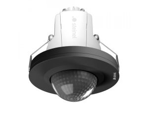 Czujnik obecności i zmierzchu PD-24 ECO COM1 okrągły podtynkowy z łapkami IP20 230V czarny / tworzywo sztuczne