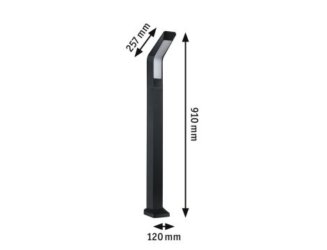 Oprawa ogrodowa MERANO LED PIR IHF 14W 910mm 850lm 3000K IP44 230V antracyt aluminium - 6
