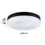 Plafoniera AMALIE LED DIM 16W 280mm 1000lm 2700K IP20 230V czarny matowy / aluminium - 7