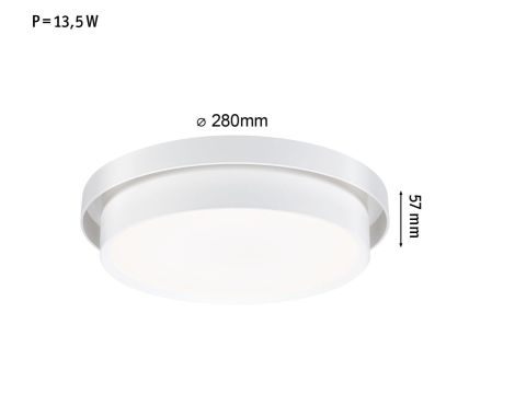 Plafoniera MALIK LED 3-STEP DIM 13.5W 280mm 850lm 2700K IP20 230V biały / tworzywo sztuczne - 5