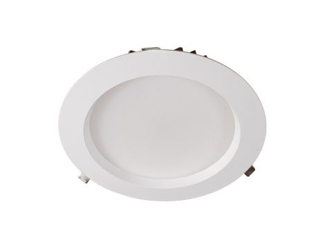 Oprawa wpuszczana Downlight LED 28W/38W 4959lm 3000K/3400K/4000K IP44  fi 275mm 230V biały / aluminium tworzywo