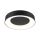 Plafoniera CASCA LED 23W 2100lm okrągła 400mm 2700/4000/6500K IP44 230V czarny matowy / tworzywo sztuczne