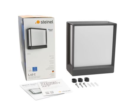 Oprawa elewacyjna L40 C LED Bluetooth Mesh 12.9W 987lm 3000K IP54 230V antracyt / aluminium