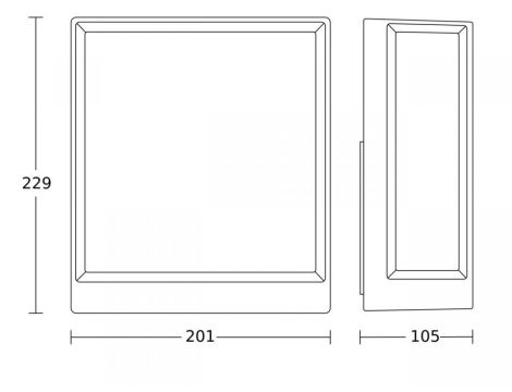 Oprawa elewacyjna L40 C LED Bluetooth Mesh 12.9W 987lm 3000K IP54 230V antracyt / aluminium - 7