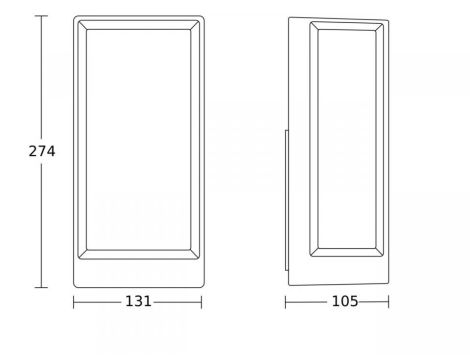 Oprawa elewacyjna L42 C LED Bluetooth Mesh 12.6W 990lm 3000K IP54 230V antracyt / aluminium - 4