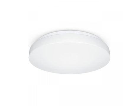 Oprawa z czujnikiem ruchu i zmierzchu RS PRO P1 Płaska S 9,4W LED HF 942lm 3000K IK03 IP54 230V biała/ tworzywo sztuczne