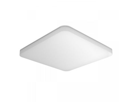 Oprawa z czujnikiem ruchu i zmierzchu RS PRO R30 Q basic SC 23,26W LED HF Bluetooth Mesh 2813lm 3000K IP40 IK07 230V światło bazowe kwadrat biała / tworzywo sztuczne