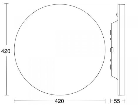 Oprawa z czujnikiem ruchu i zmierzchu RS PRO R30 Q basic SC 23,26W LED HF Bluetooth Mesh 2813lm 3000K IP40 IK07 230V światło bazowe kwadrat biała / tworzywo sztuczne - 3