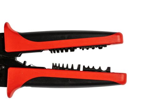 Zaciskarka do końcówek kablowych z 3 wymiennymi matrycami zaciskowymi - 6