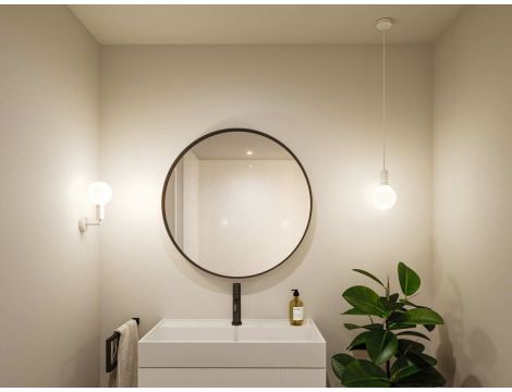 Lampa sufitowa RAVI E27 max.60W IP44 230V biały matowy / metal - 4