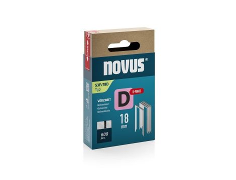 Zszywki typ D 53 F/18 D NOVUS super stabilne [600 szt.]