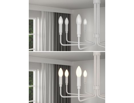 Źródło światła LED świecowa 4.5W DIM 470lm E14 2700K 230V opal / szkło - 3